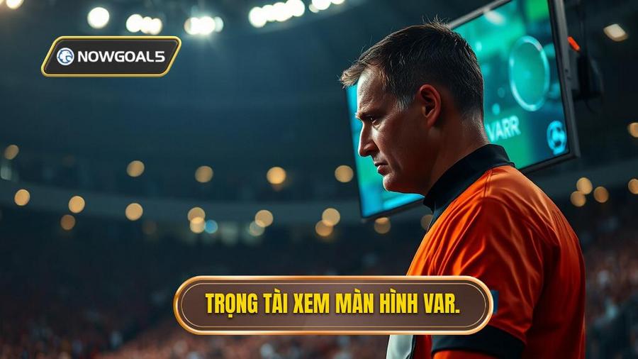 1. Trọng tài xem màn hình VAR.