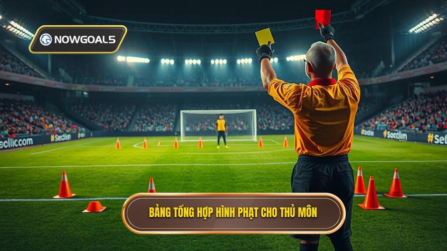3. Bảng tổng hợp hình phạt cho thủ môn